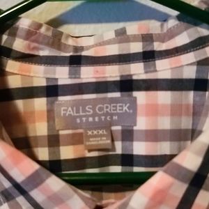 3XL Falls Creek Stretch button down